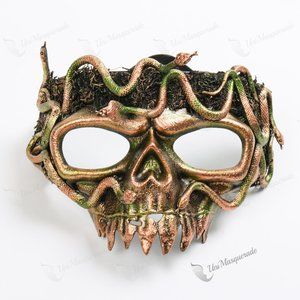 Medusa Grim Reaper The Death Half Face Party Mask
